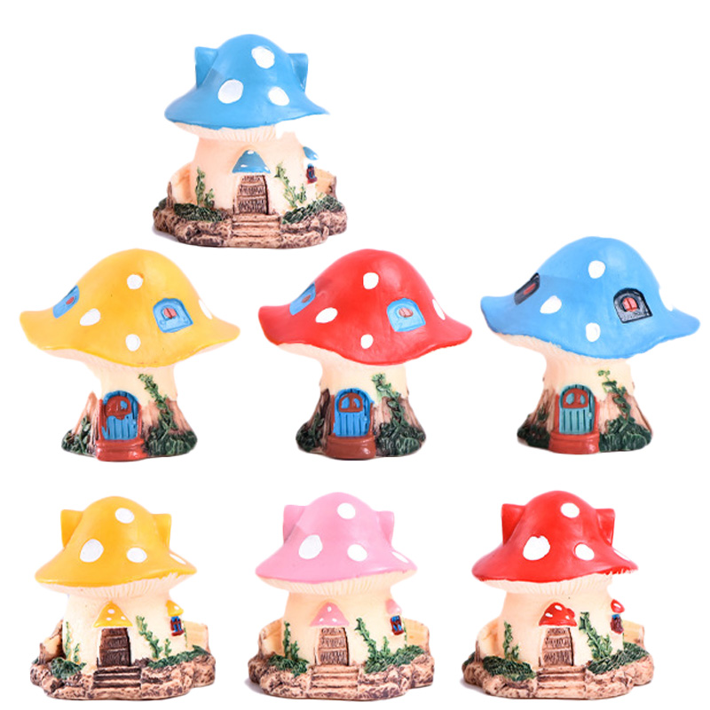 Home Decor Za - 1 PC Kawaii Bahçe Mini Mantar