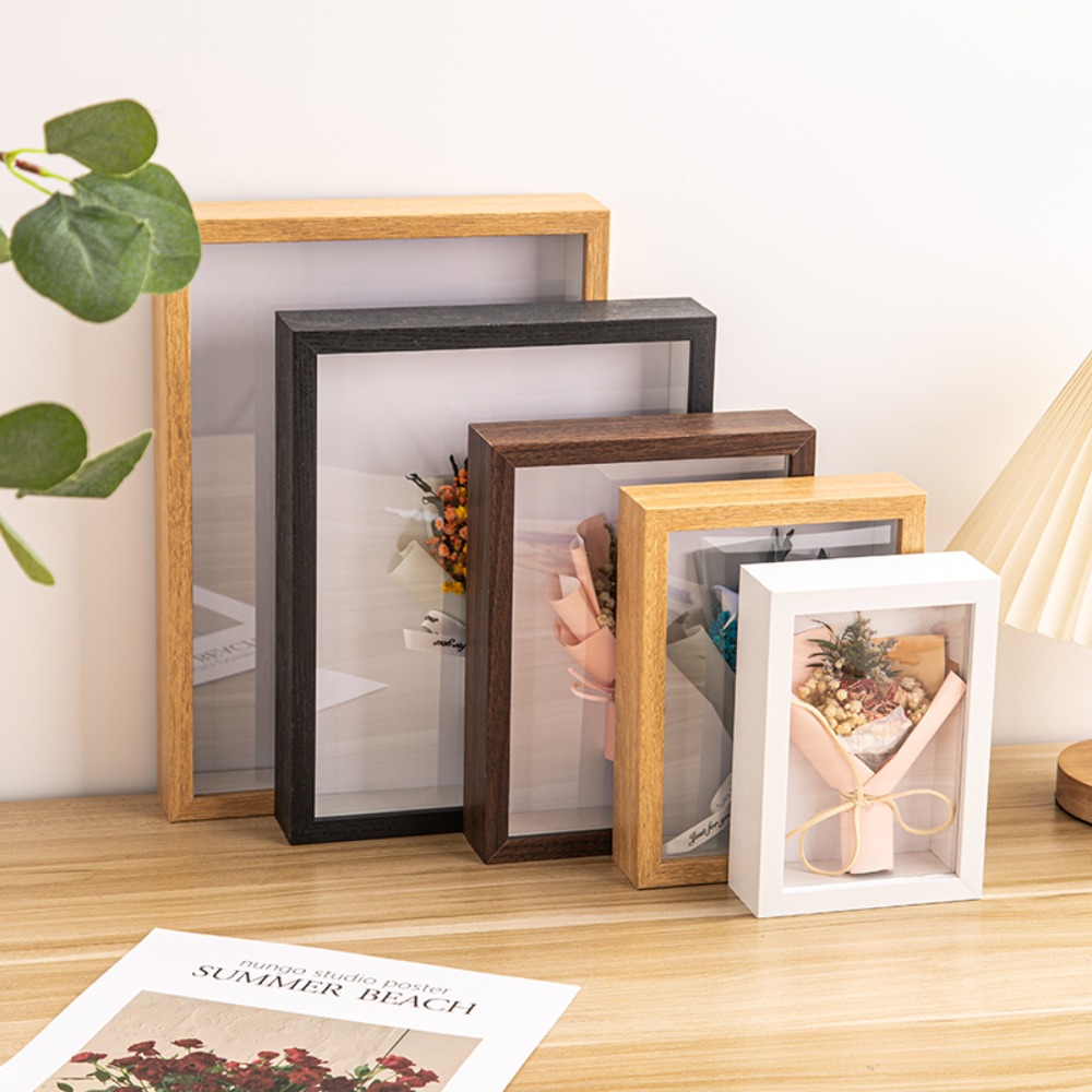 Bamboo Photo Frame - Dayanıklı Çok Boyutlu Gölge Kutusu Çerçevesi