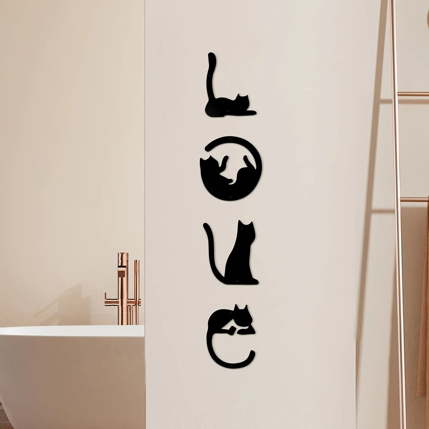 Home Decor Y2K - HelloYoung 4 adet/takım sevimli kedi Metal