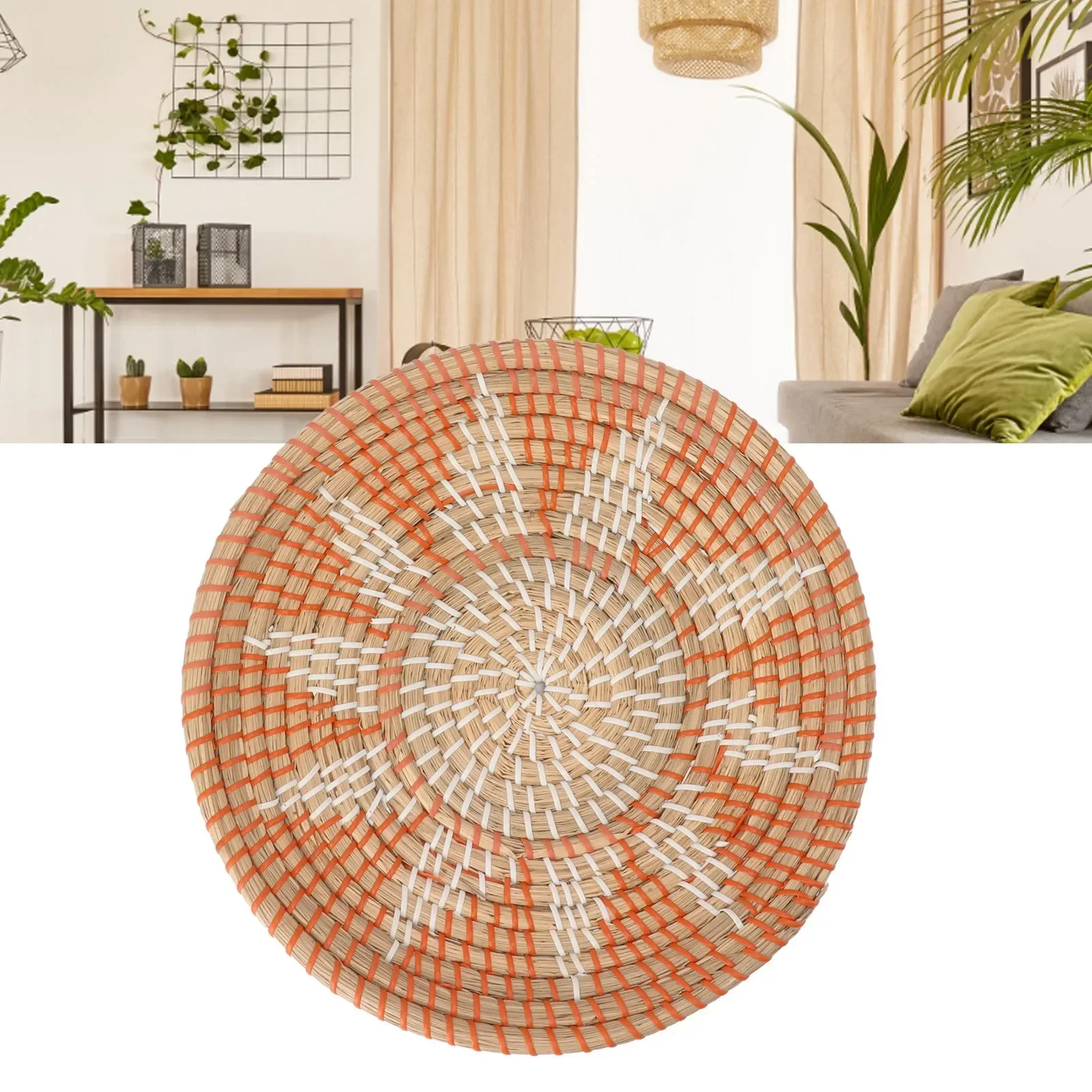 Yuvarlak Çim Duvar Süsleri 35c - Rattan Plant Basket incelemesi ve fiyatı