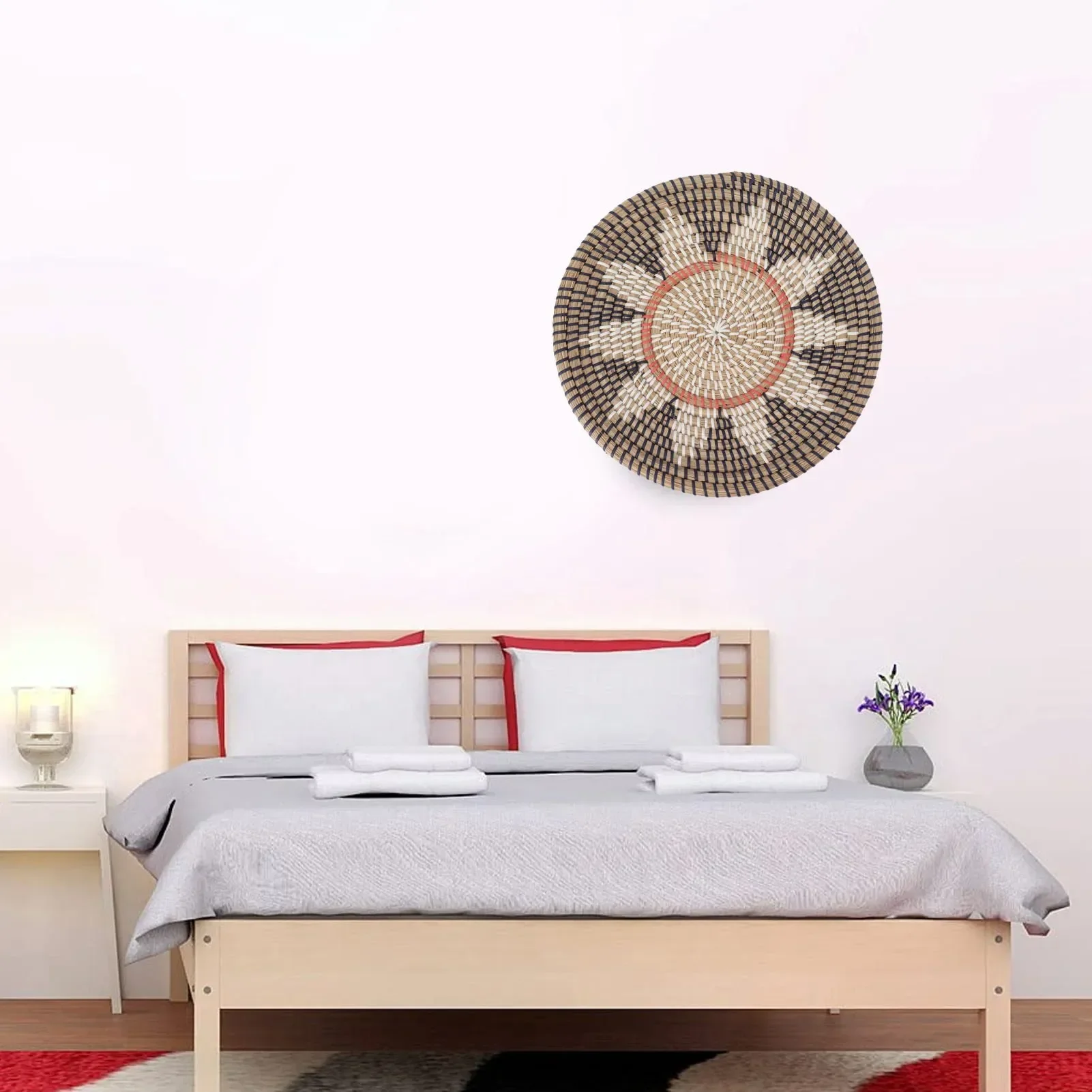 Yuvarlak Çim Duvar Süsleri 35c - Rattan Plant Basket incelemesi ve fiyatı