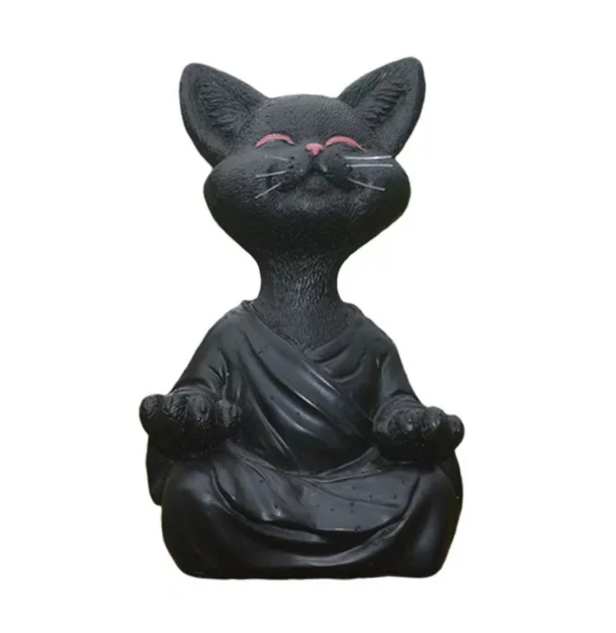 Meditasyon Kedi Heykel Bahçe D - Home Decor Za incelemesi ve fiyatı