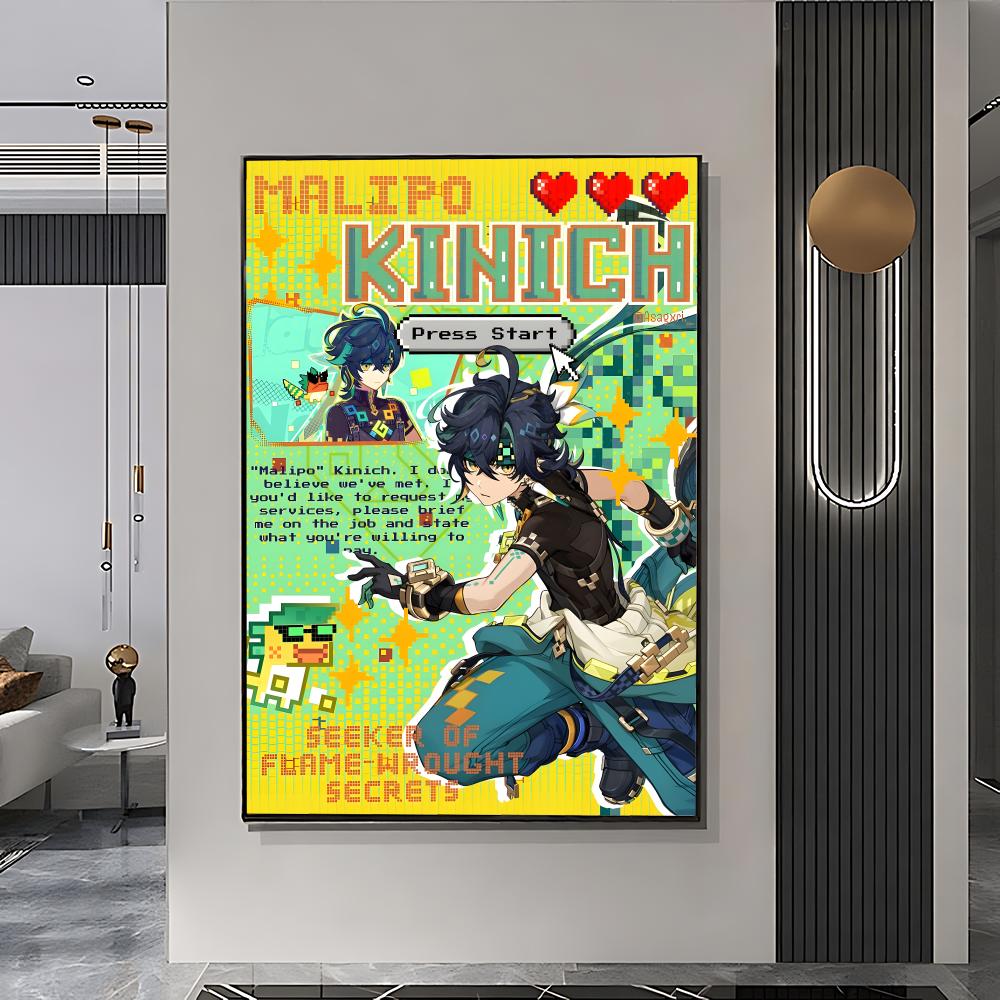 Genshin dergi tarzı poster, ya - Home Decor Magazine incelemesi ve fiyatı