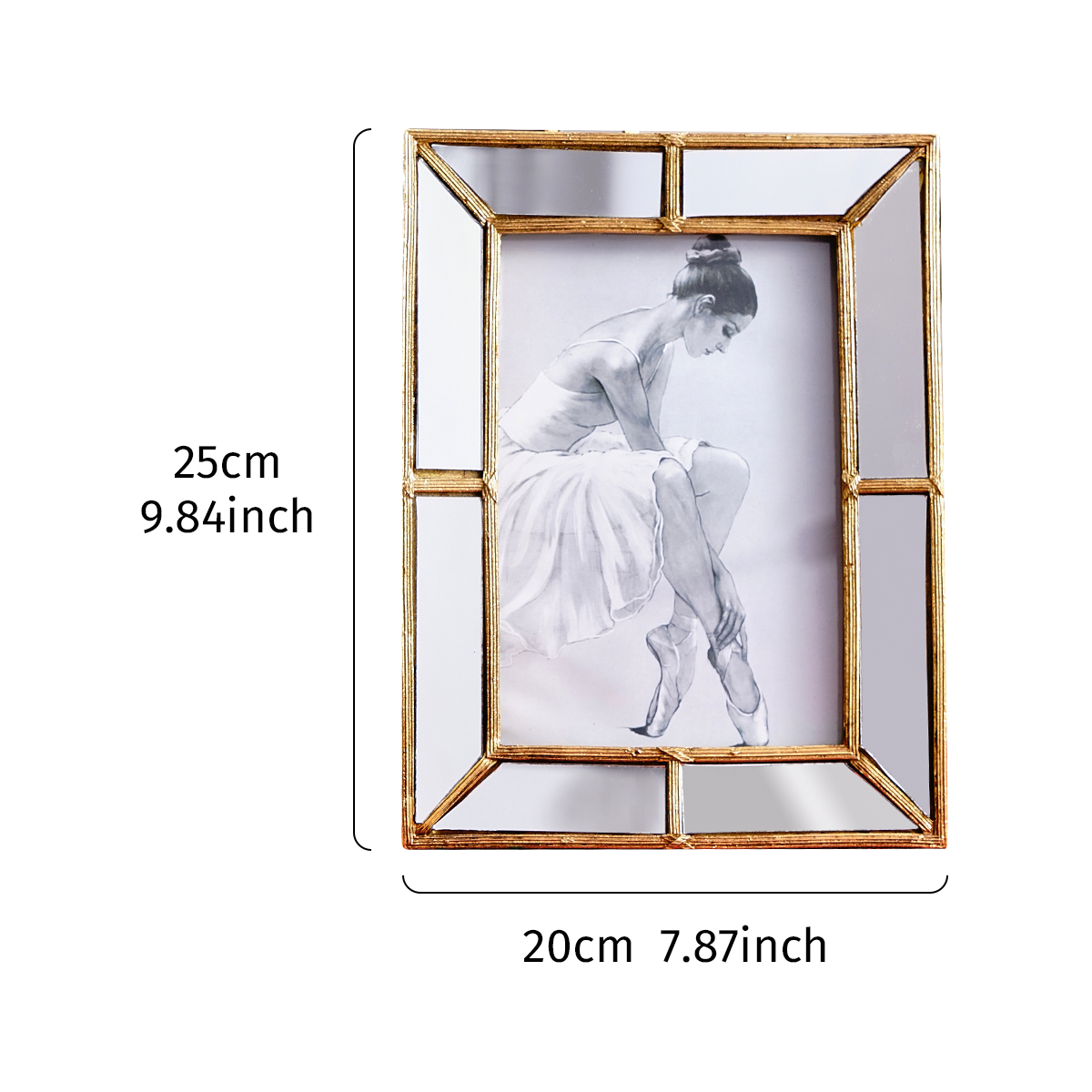 1 adet, basit altın reçine mal - Bamboo Photo Frame incelemesi ve fiyatı