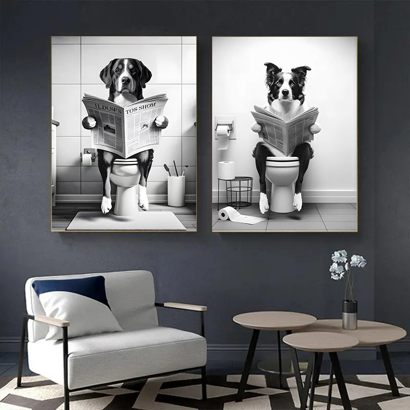(1 adet çerçevesiz) komik hayv - Home Decor Magazine incelemesi ve fiyatı